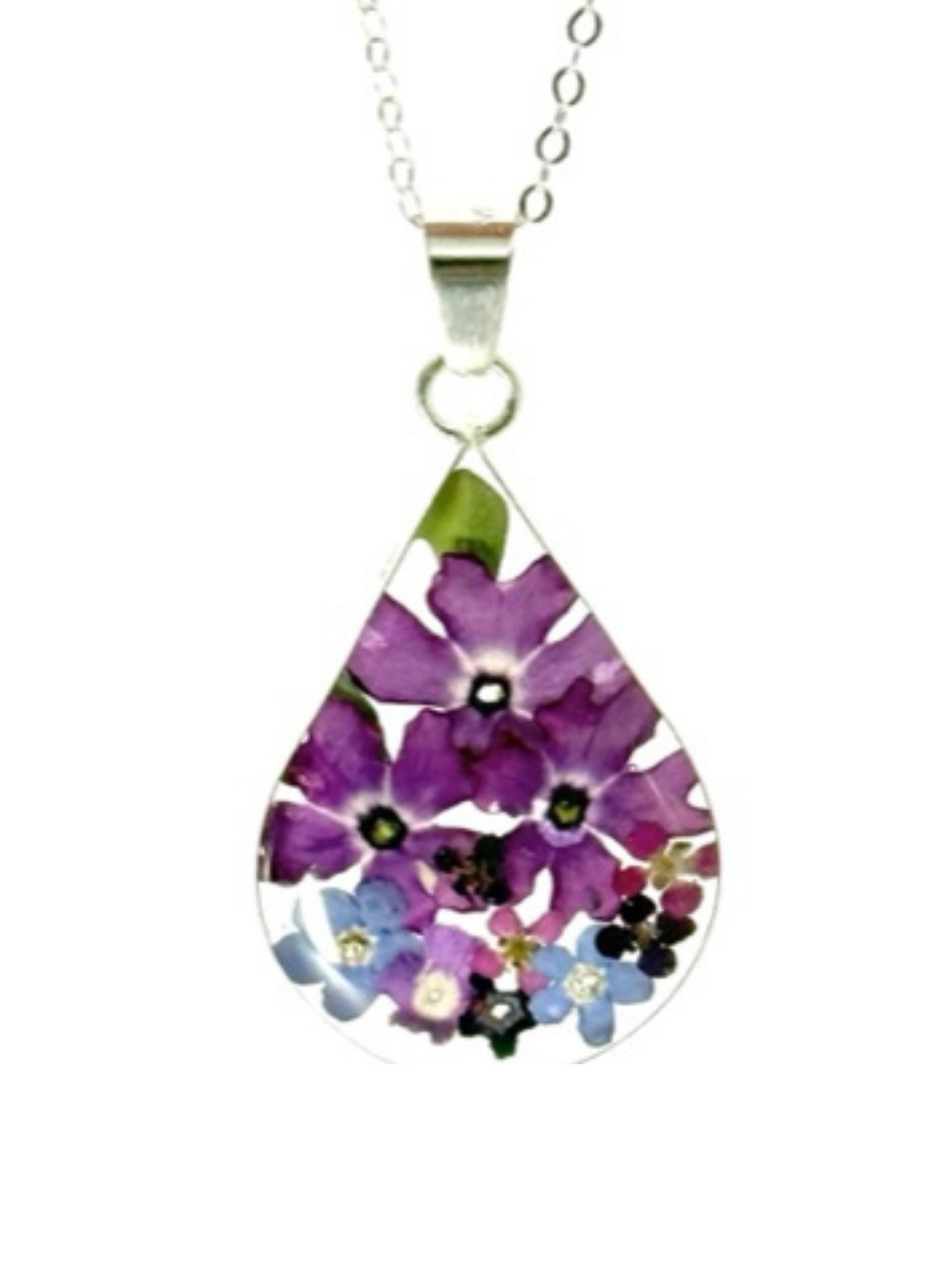 Large Teardrop Necklace Purple Alfombrilla