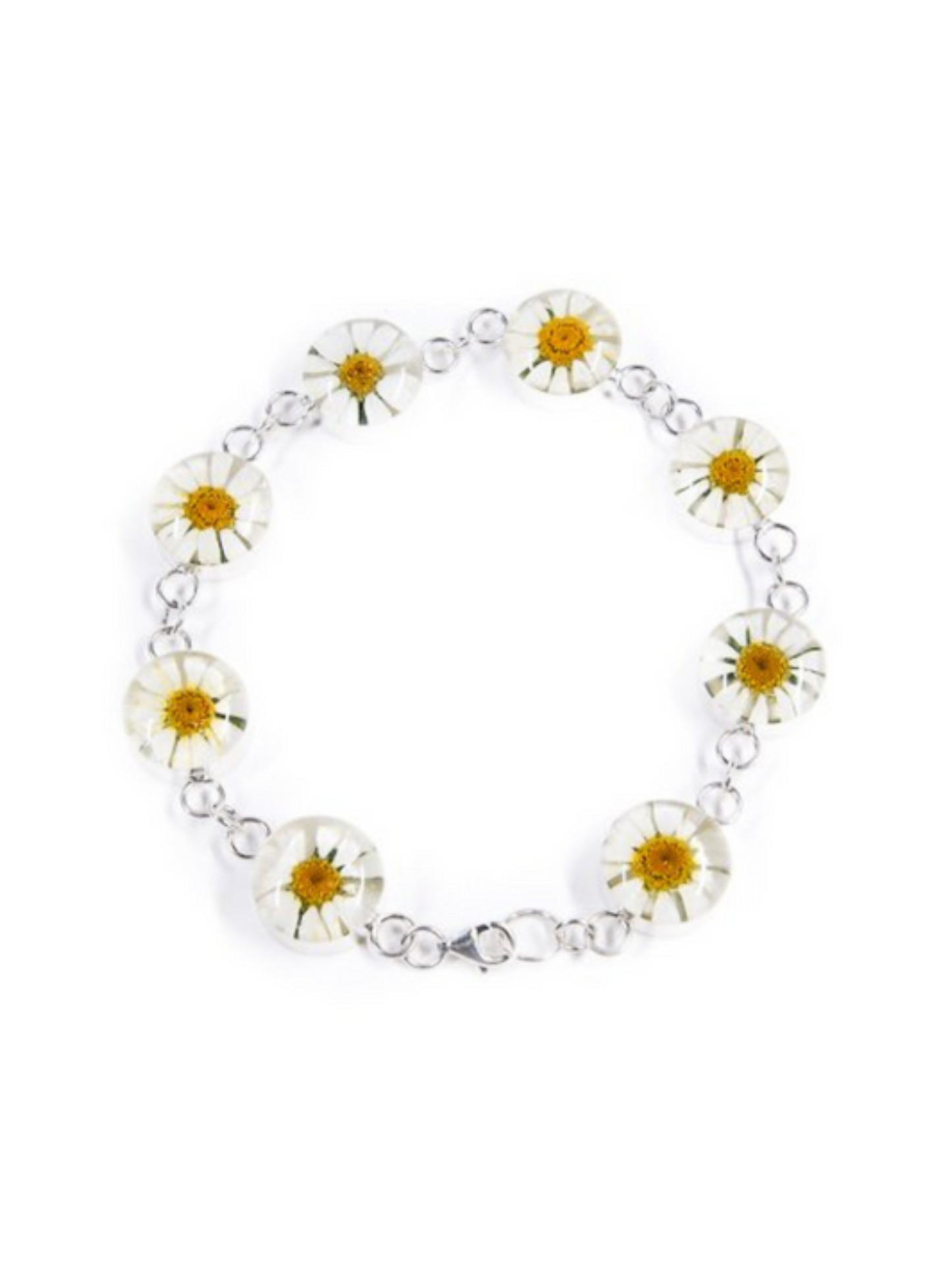 Link Bracelet Daisy Flower