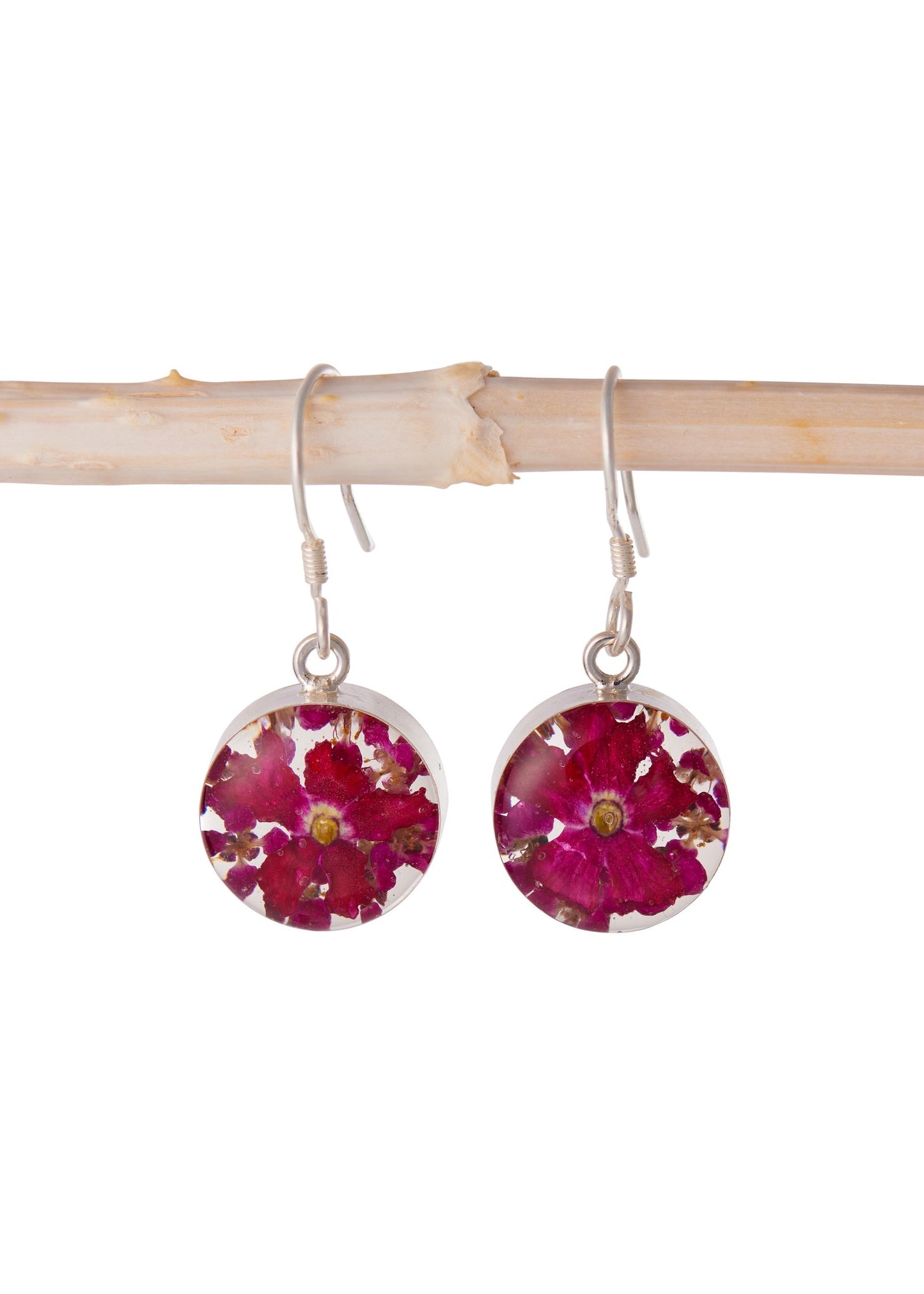 Round Earrings Alfombrilla Flower