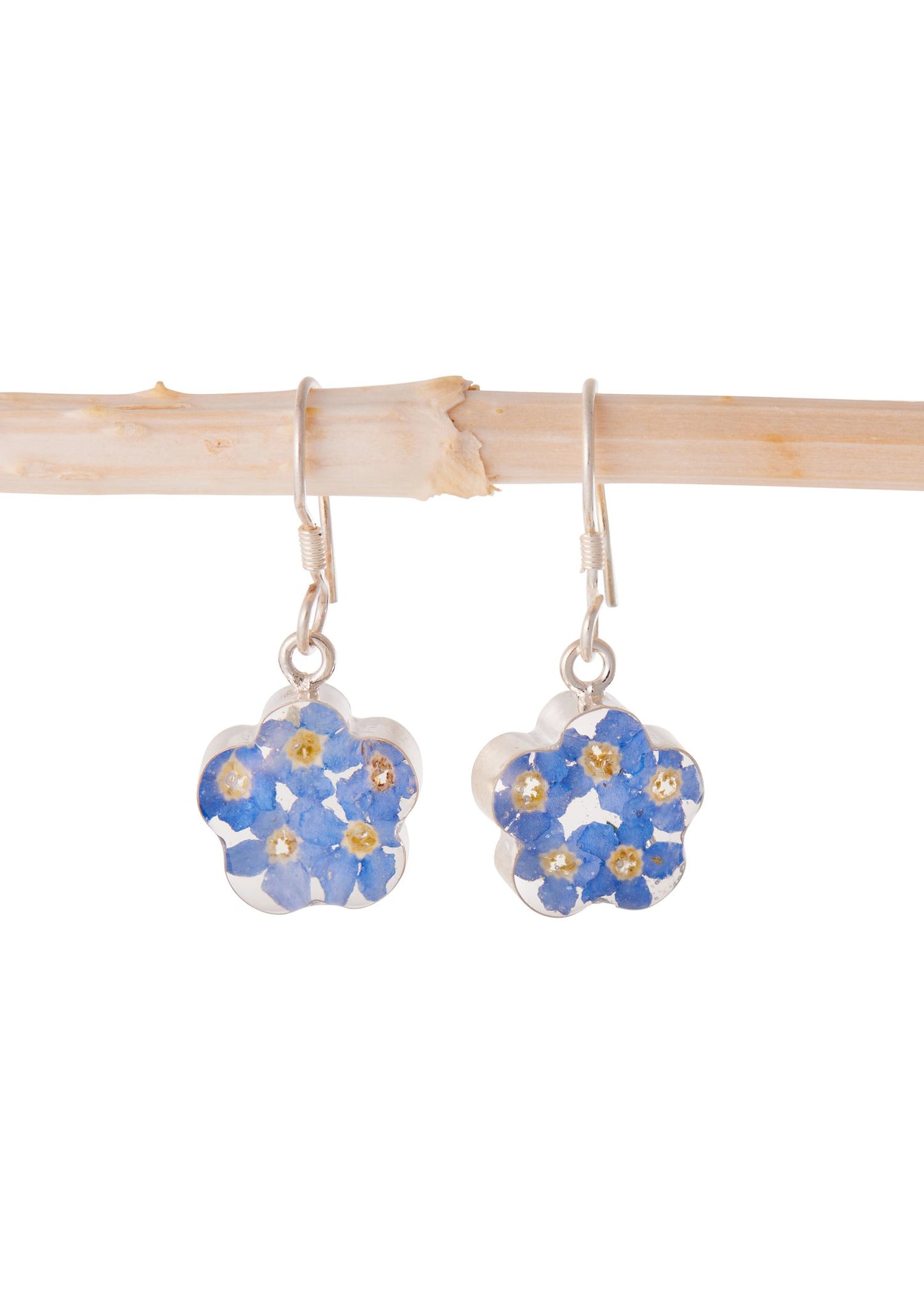 Flower Earrings Forget Me Not Flower