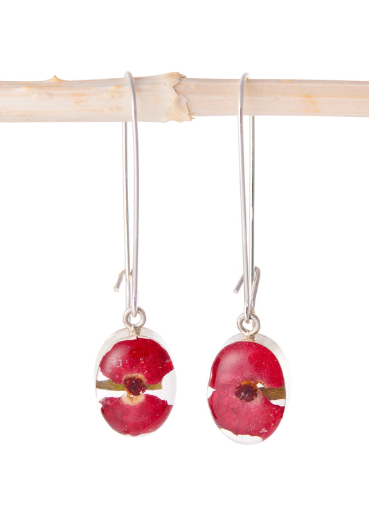 Wire Drop Oval Crown of Thorns Flower