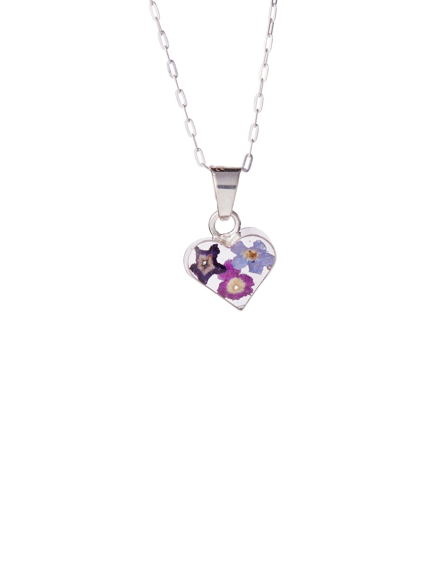 Tiny Heart Necklace Three Wildflower