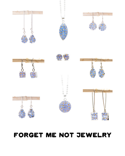 Forget Me Not Resin Jewelry Collection