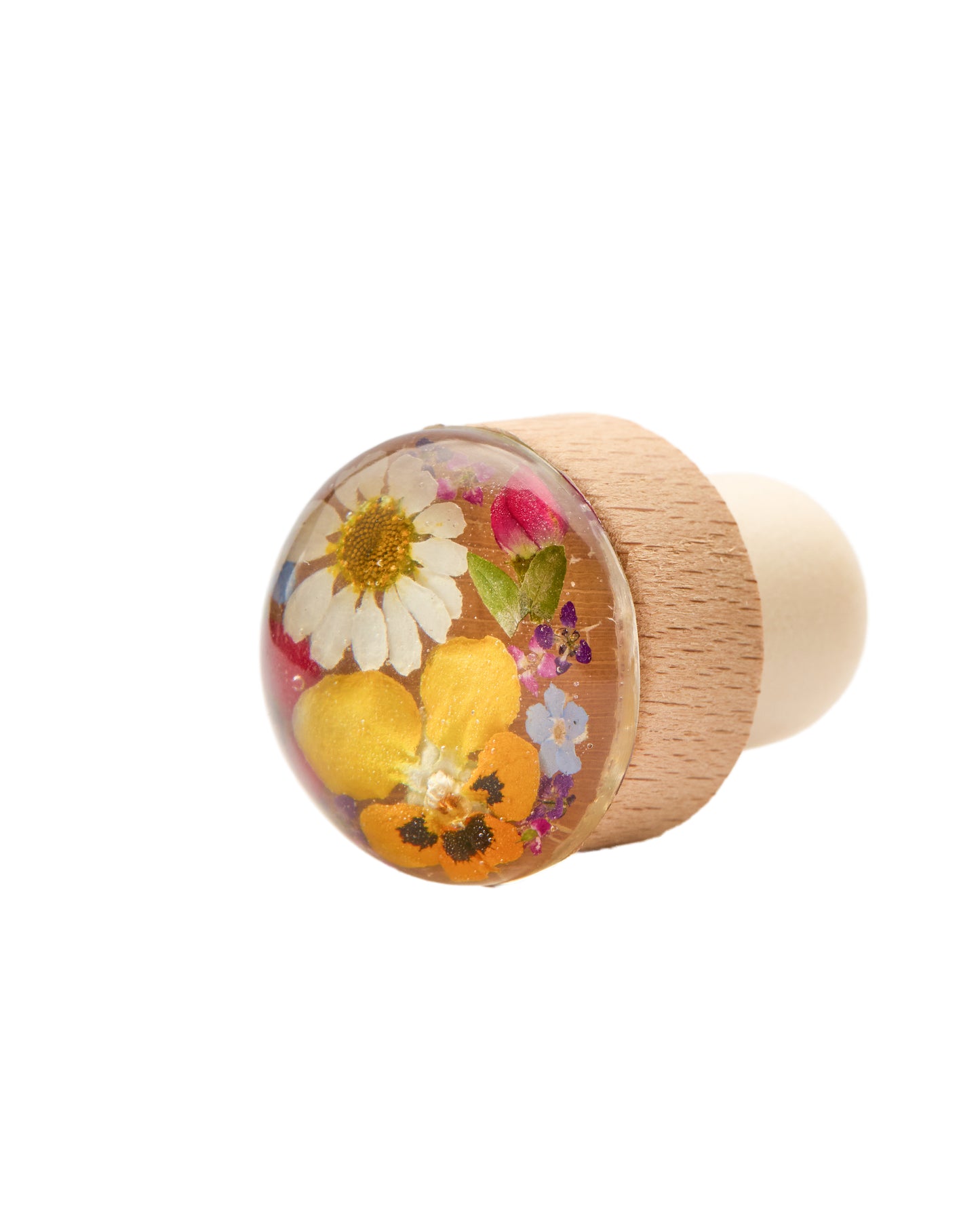 Wine Stopper Daisy with Mixed Flowers