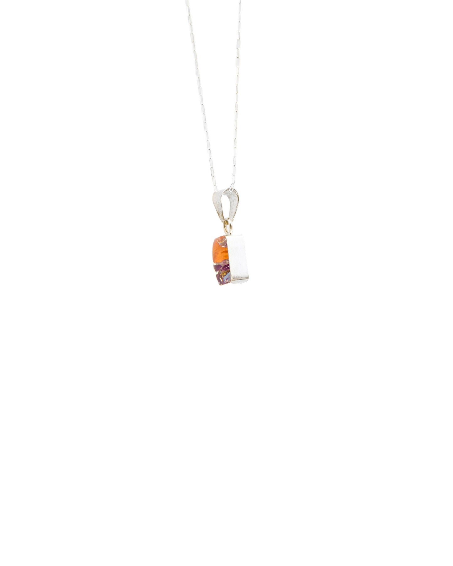 Tiny Rectangle Necklace Wildflower